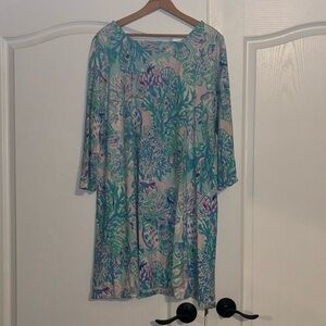Lilly Pulitzer Blue and Purple Swing Dress